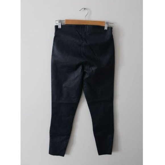 Malene Birger Elenasoo Leather Leggings Trousers Size 36 Blue Velvet - Picture 5 of 9